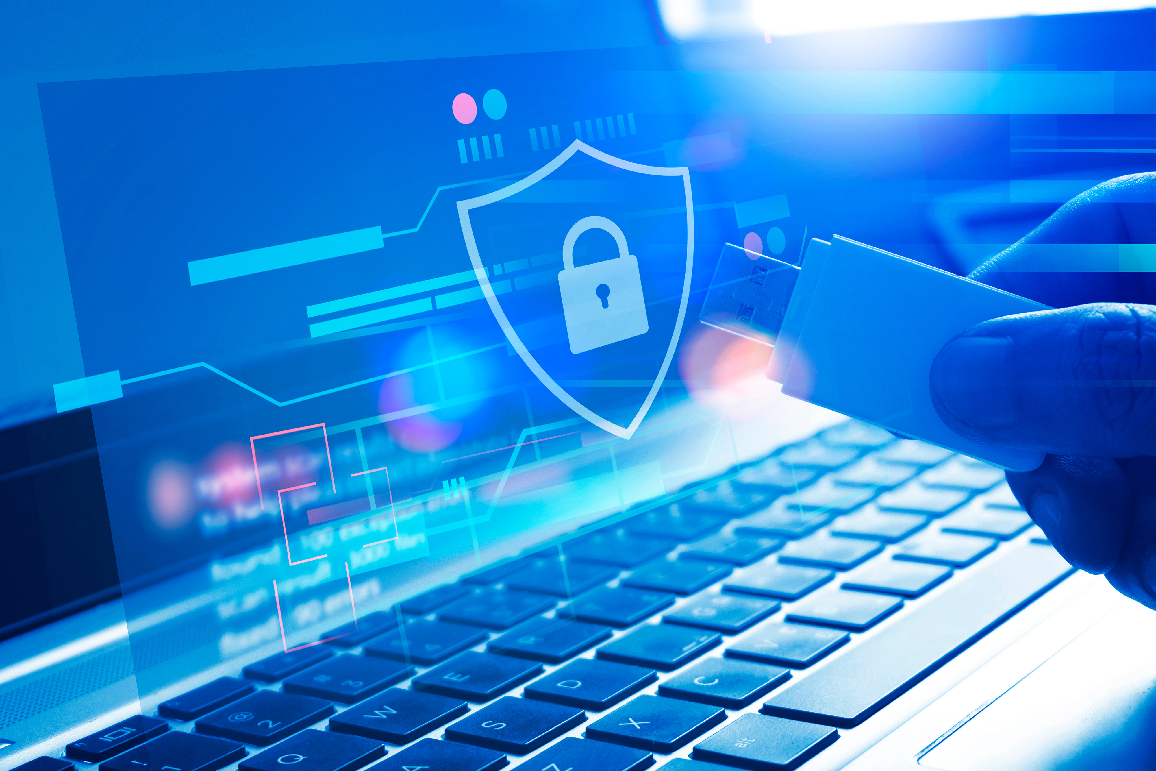 security awareness for external device , device access rules, firewall blocking USB threat attacks